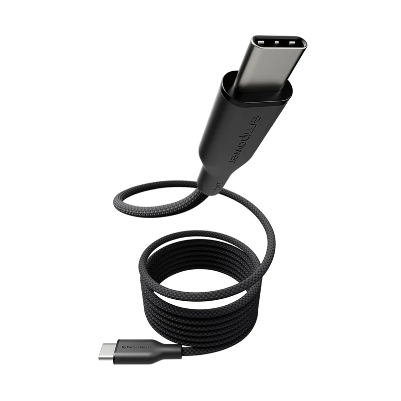 Empower Magnetic įkrovimo laidas USB-C į USB-C, 1.5m - 240W, juoda, 1 nuotrauka